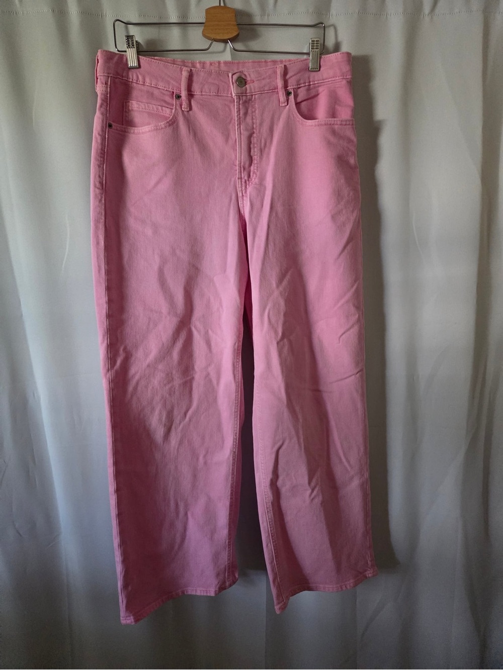 Old Navy Pink Wide-Leg Jeans